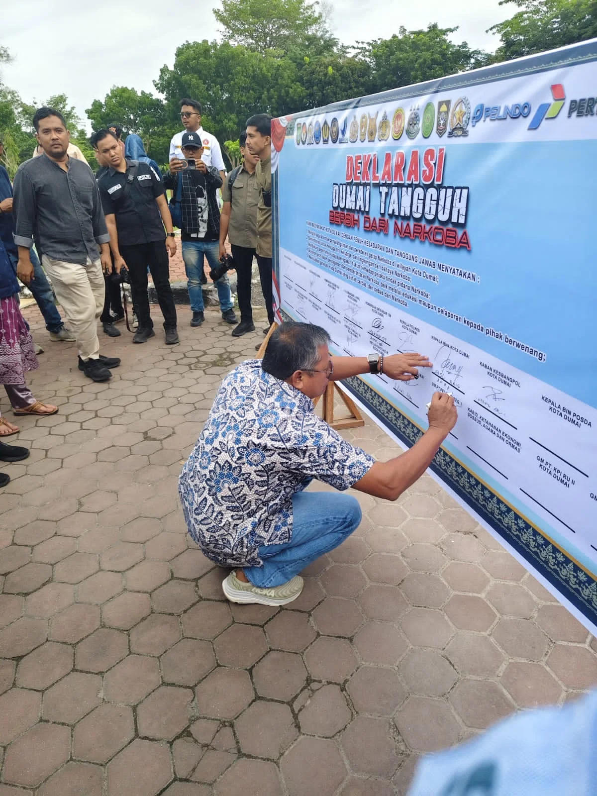 Hadir dalam Deklarasi, Pelindo Dumai Perkuat Komitmen Kota Bersih Narkoba