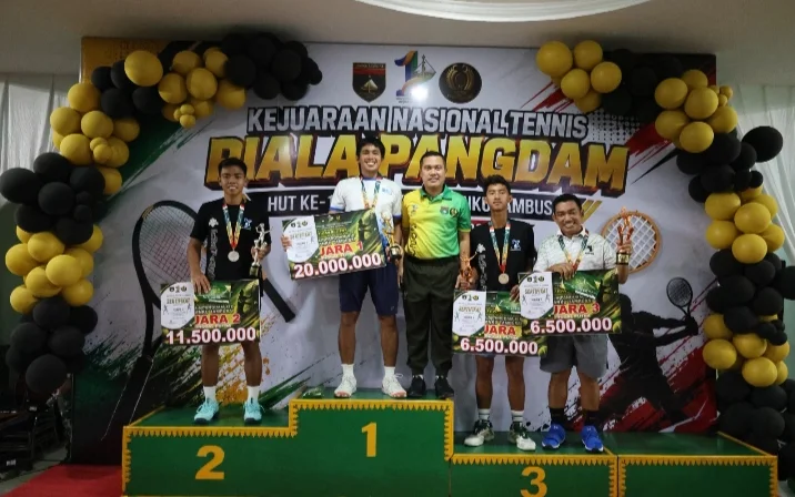 Pangdam XIX Tuanku Tambusai Tegaskan Sportivitas pada Penutupan Kejurnas Tenis