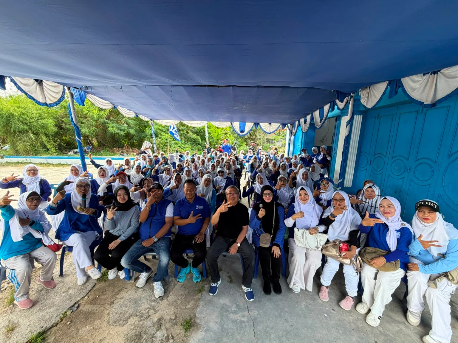 Senam Bersama Awali Musda PUAN Dumai, Pererat Silaturahmi Kader
