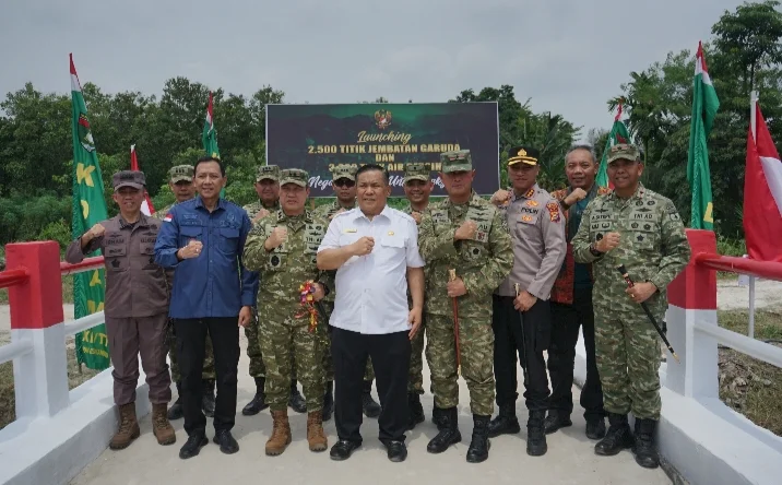 52 Jembatan Garuda Rampung, Akses 155 Desa di Wilayah Kodam XIX/Tuanku Tambusai Makin Terbuka